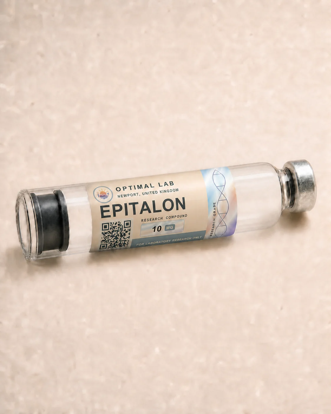 Optimal Lab refillable research pen loaded with Epitalon, in its presentation box