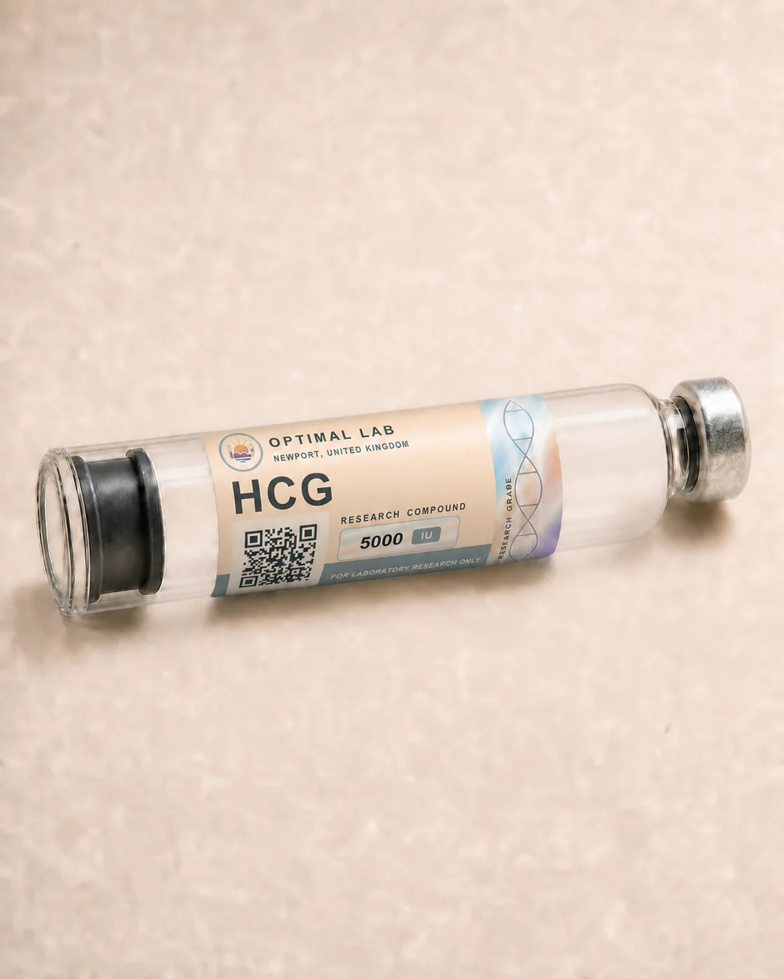 Optimal Lab refillable research pen loaded with HCG, in its presentation box